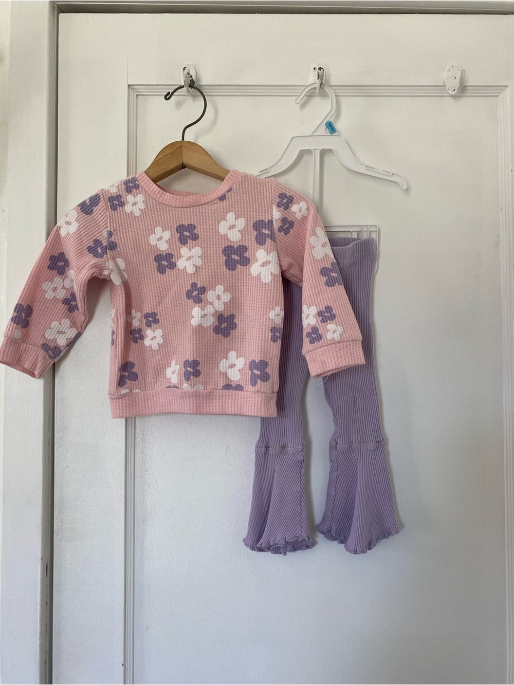 Pink & Purple Matching Sweatshirt & Pants